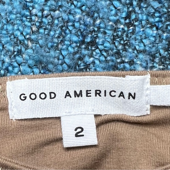 Good American Essential Cotton Lounge Bra in Putty - Picture 4 of 7